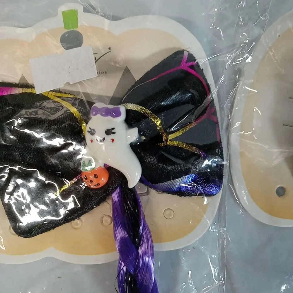 Superstar Girl's Halloween Set Of 3 Barrette / Hair Extensions New